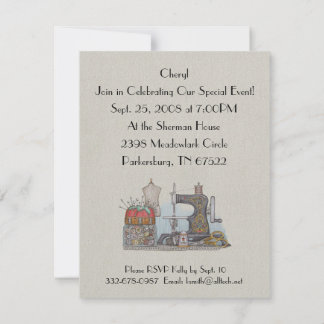 Handstyrd inbjudan till syning av Maskin