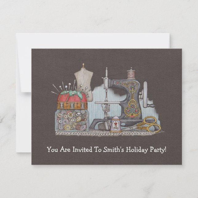 Handstyrd sydd Maskin Inbjudningar (Framsida)