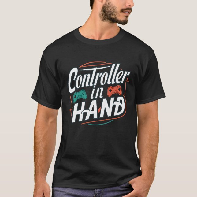 Handstyrda spelarskjortor t shirt (Framsida)
