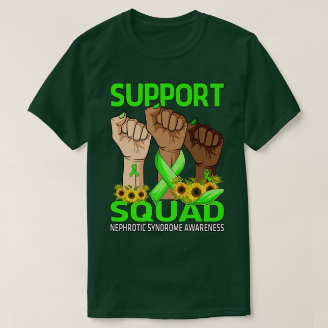 Handsupport - Kvadratiskt syndrom - medvetandegöra T Shirt (Design framsida)