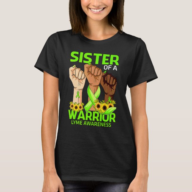Handsyster till en solros i en Warrior Lyme Awaren T Shirt (Framsida)