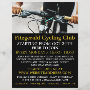 Handtag, Cycling Klubb Advertising Flyer