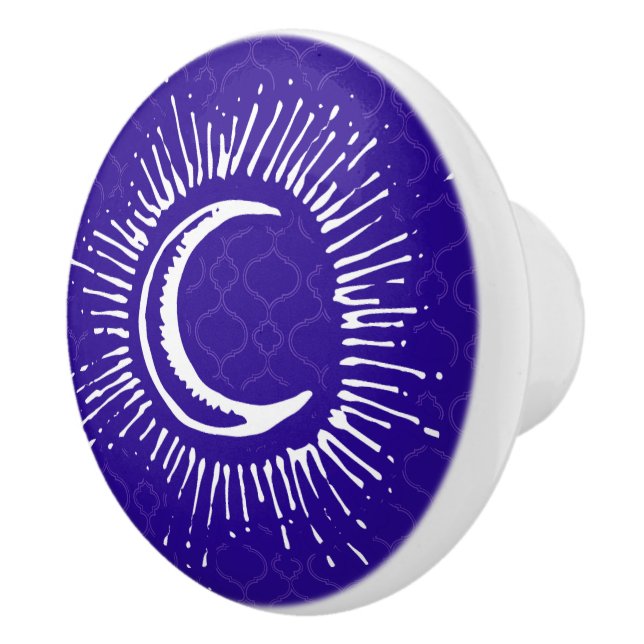 Handtag "för måne" enhetsknopp (WH/BLU/PUR) (Höger)