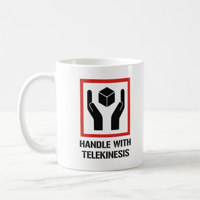 Handtag med Telekinesis Kaffemugg (Vänster)