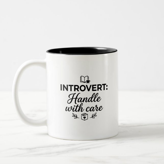Handtag Vård Introvert 2 Tons Mugg (Vänster)