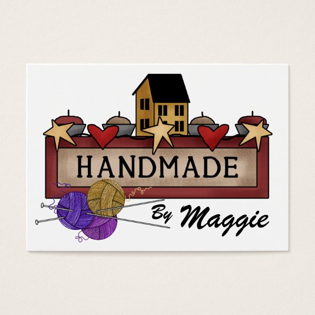 Handtagen av (nitting) ... SRF Visitkort (Framsidan)