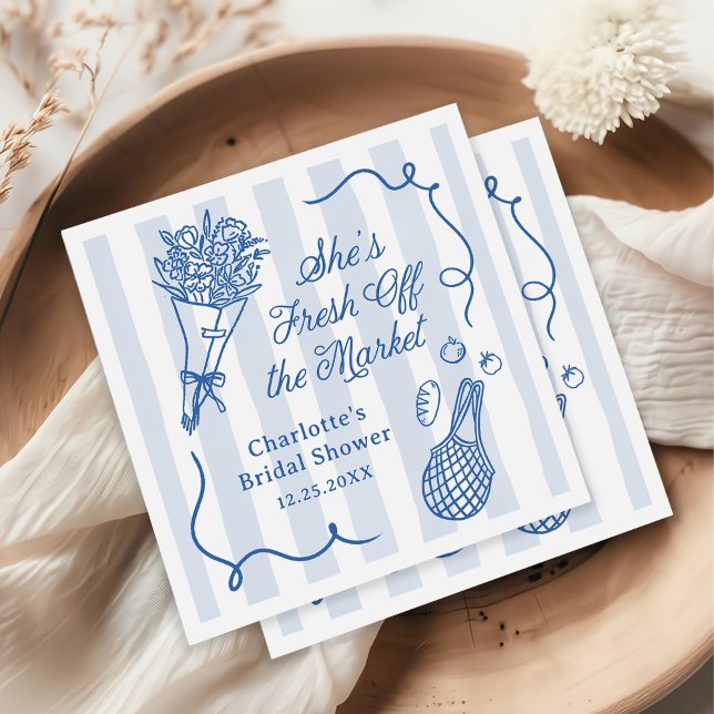 Handtagen färsk från Möhippan på marknaden Pappersservett (Skapare uppladdad)