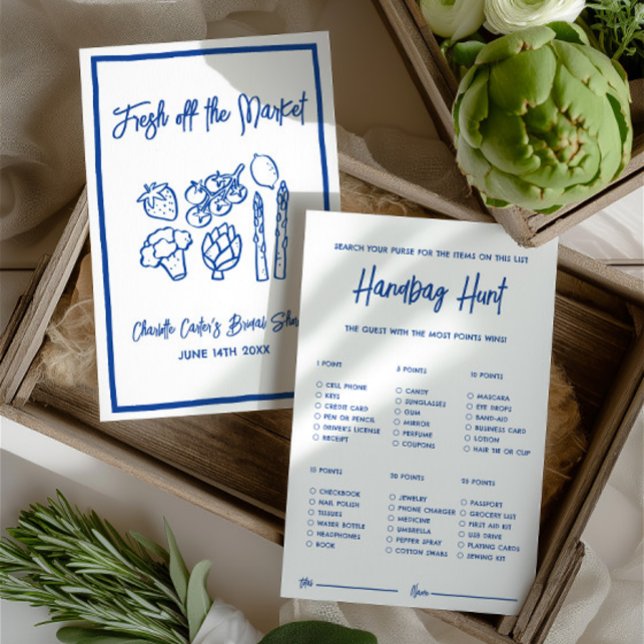 Handtassjakt Ny på Marknaden Brudshowerlek (Handbag Hunt Fresh Off The Market Shower Game)