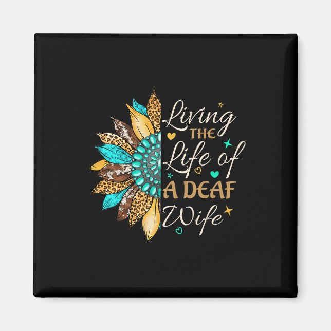 Handteckenspråk Liv livet i ett stolt Döv Magnet (Framsidan)