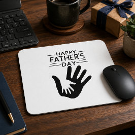 Handtrycksmatt för fadersdag musmatta