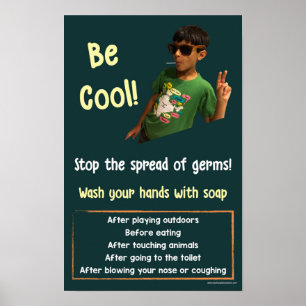 Handtvättande Poster av säkerhetsinformation