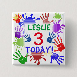 Handutskrifter och målning Stänk Kids Age Knapp