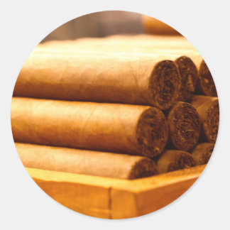 Handvalsade cigarrer från La Romana DR Runt Klistermärke