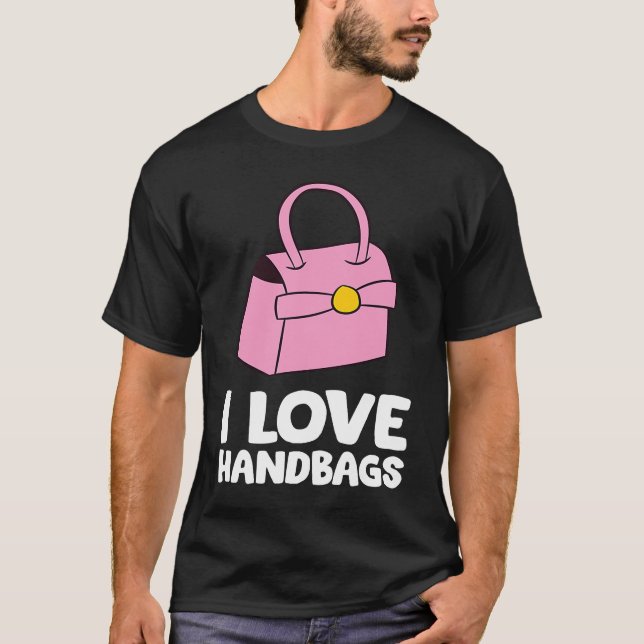 Handväska i handväskor i kärlek t shirt (Framsida)