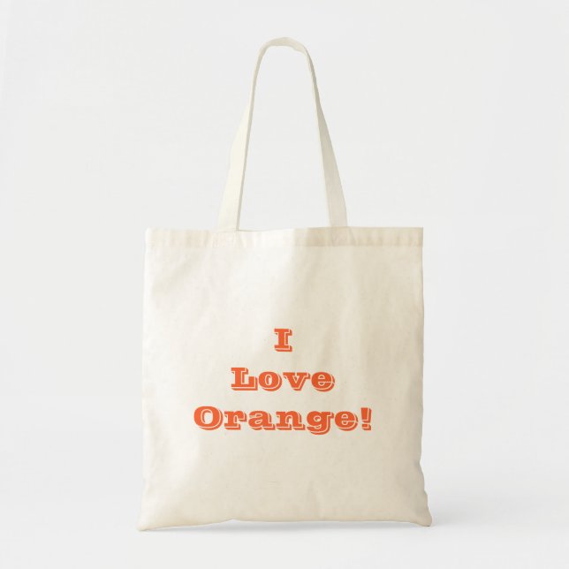 Handväska I Kärlek Orange Tygkasse (Framsidan)