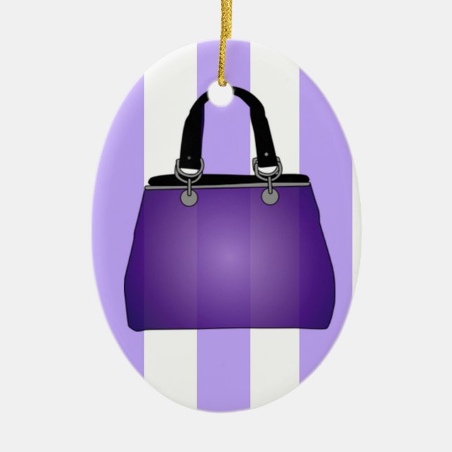 Handväskaprydnad Julgransprydnad Keramik (Framsidan)