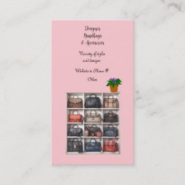 Handväskor för designern med tillbehör visitkort