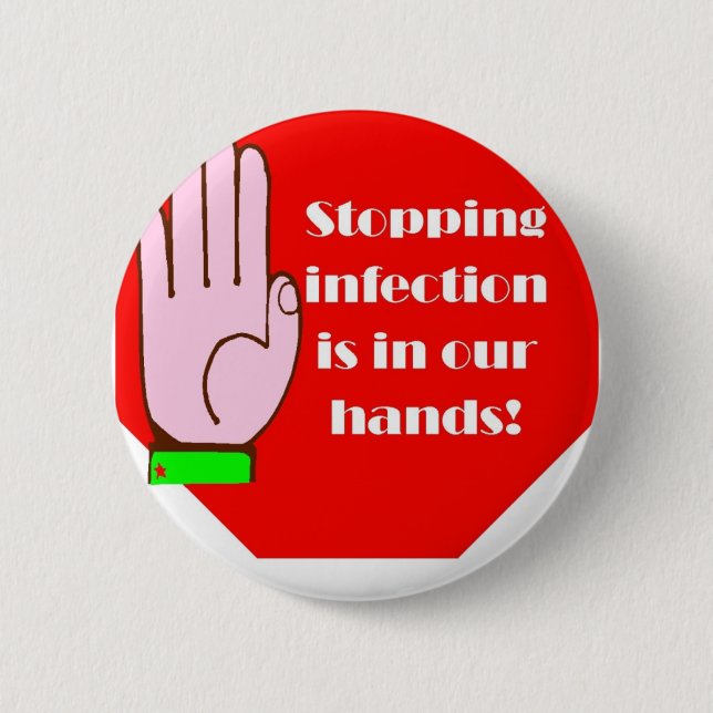 Handwashing knäppas knapp (Framsida)