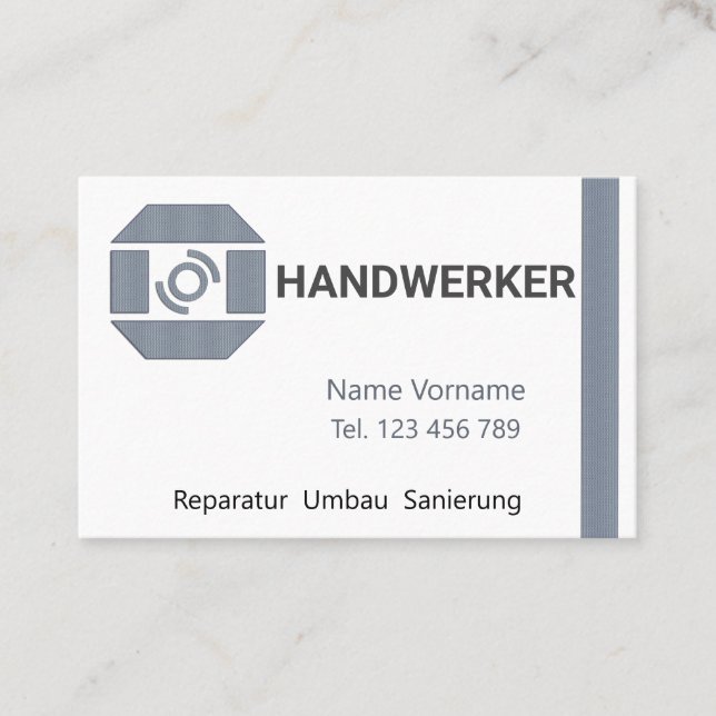 Handwerker Visitkort (Framsida)