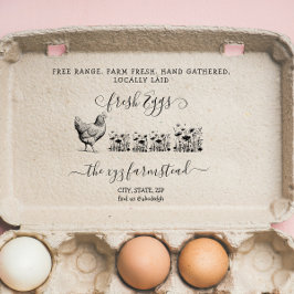 Handwrite Farmhouse Egg business Frimärke Stämpel