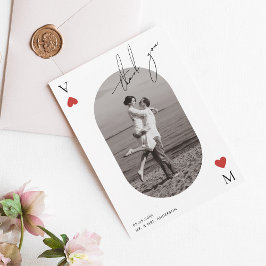 Handwriting Script Casino Vegas Wedding Tack Kort