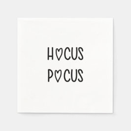 Handwritten hocus pocus pappersservett