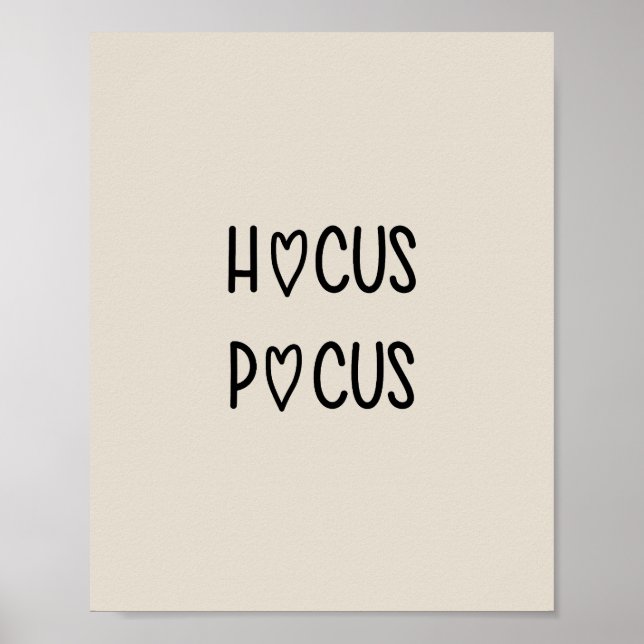 Handwritten hocus pocus poster (Framsidan)