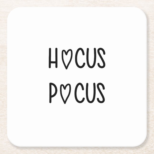 Handwritten hocus pocus underlägg papper kvadrat (Framsidan)