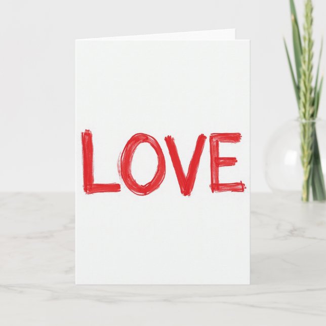 Handwritten Love Card Kort (Framsida)