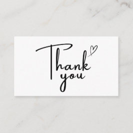 Handwritten Thank You Card Small Business Visitkort