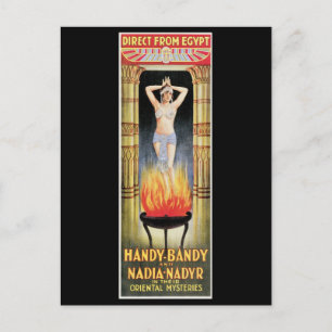 Handy Bandy & Nadia Nadyr Vintage Magic Act Vykort