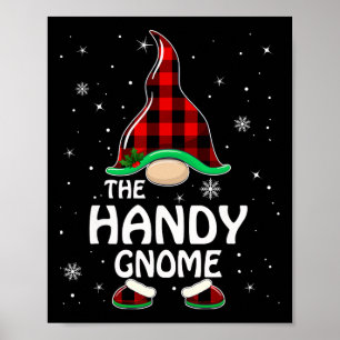Handy Gnome Buffalo Play Matching Family Christma Poster