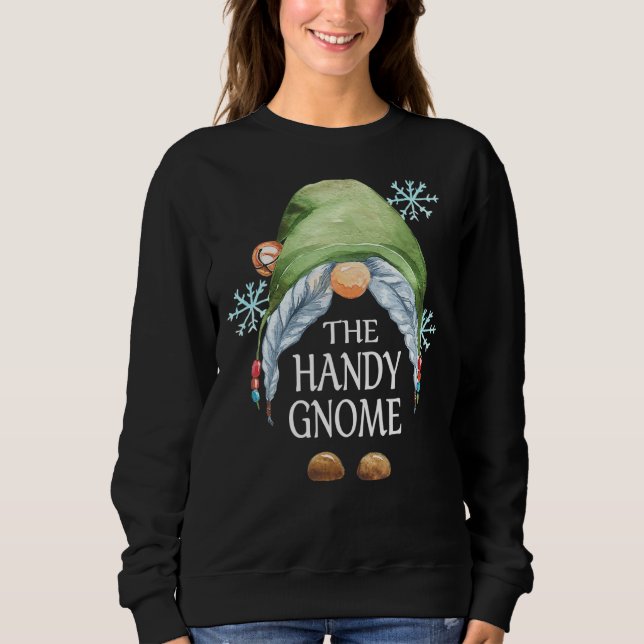Handy Gnome Buffalo Play Matching Family Christma T Shirt (Framsida)