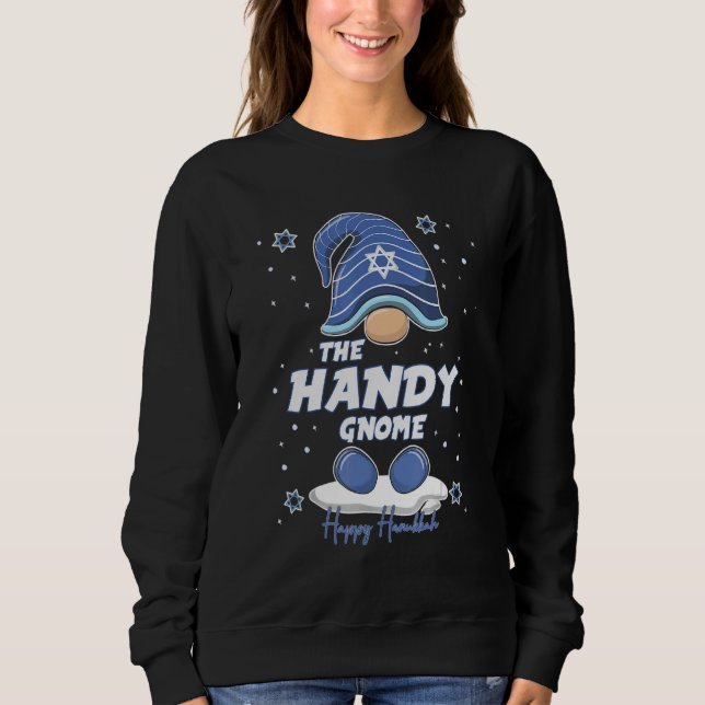 Handy Gnome  Hanukkah Family Matching for men wome T Shirt (Framsida)