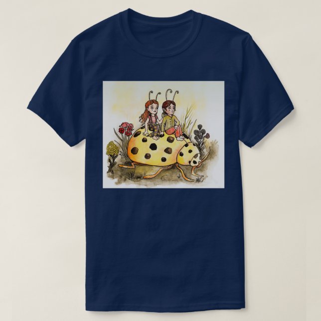 Handy Ladybug T Shirt (Design framsida)