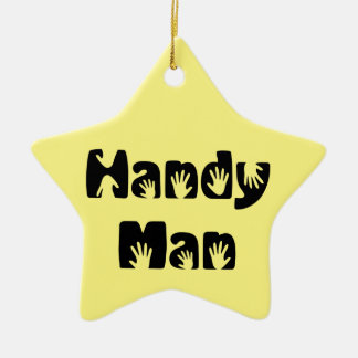 Handy Man T-Shirt Julgransprydnad Keramik