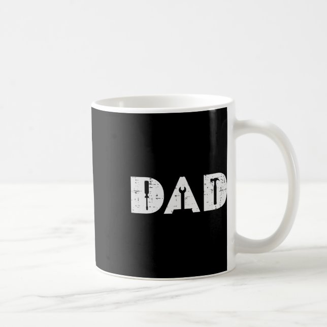 Handy Verktyg Funny Fars dag Mechanic pappa Pappa Kaffemugg (Höger)