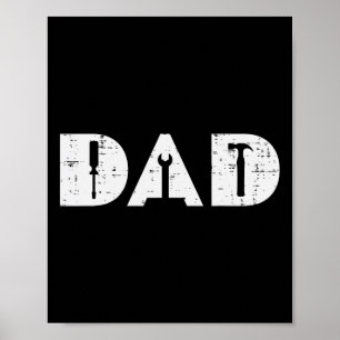 Handy Verktyg Funny Fars dag Mechanic pappa Pappa Poster