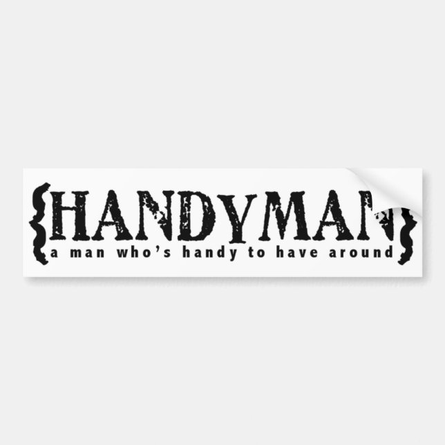 Handyman Bildekal (Framsidan)