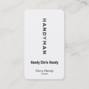 Handyman [boktryckstil] tidsbeställning kort