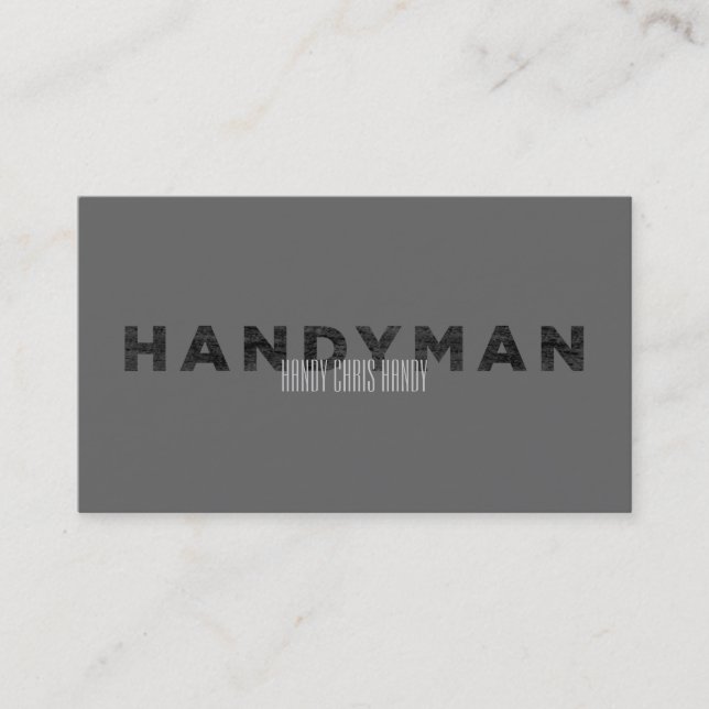 Handyman [boktryckstil] visitkort (Framsida)