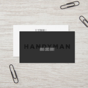 Handyman [boktryckstil] visitkort