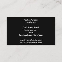 Handyman Business Card Visitkort