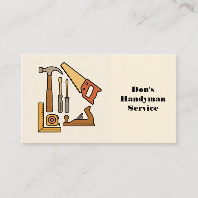 HANDYMAN BUSINESS CARD VISITKORT (Framsida)