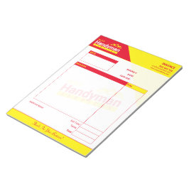 Handyman Business Faktura Pad - hemmakontor Anteckningsblock