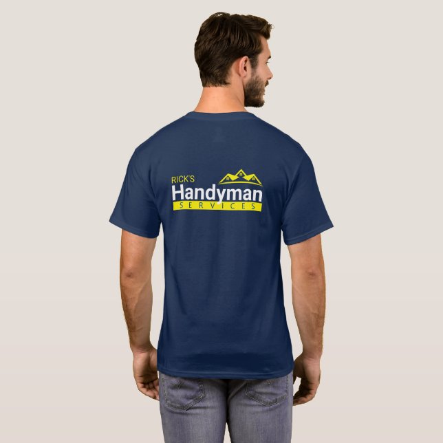 Handyman Business Manar T-Shirt - Hemverksamhet (Hel baksida)
