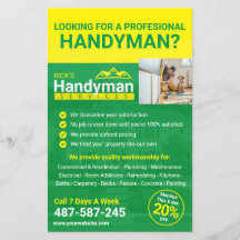 Handyman Business Promo Flyer - Hemarbete