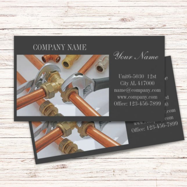 Handyman Byggrörmokare verktyg rörmokare Visitkort (Handyman Construction plumbing tools plumber Business Card)