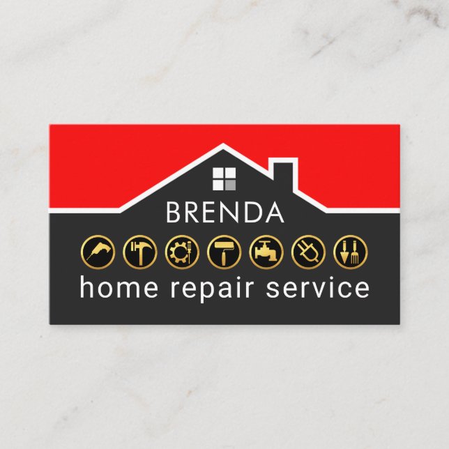 Handyman Byggservice Takramskonstruktion Visitkort (Framsida)