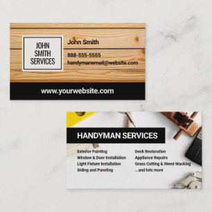 Handyman Carpenter Home Renovations Services Visitkort